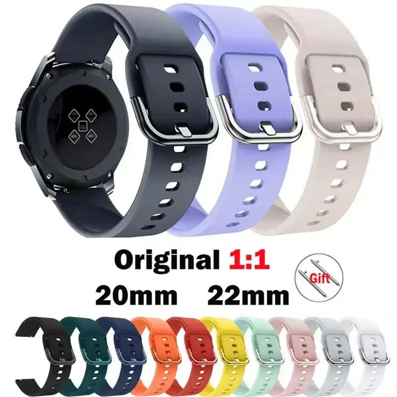 Amazfit GTS/2/2e/3/4 GTS2 Mini/GTR 4/3/Pro/47mm/GTR2/2e/stratos 2/3 실리콘 팔찌 Amazfit bip 시계 스트랩 용 20mm/22mm 밴드