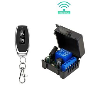 범용 게이트 리모컨 스위치, 릴레이 리시버 미니 모듈 리모컨, 게이트 LED 차고 문짝, 433 Mhz, DC 12V, 10A