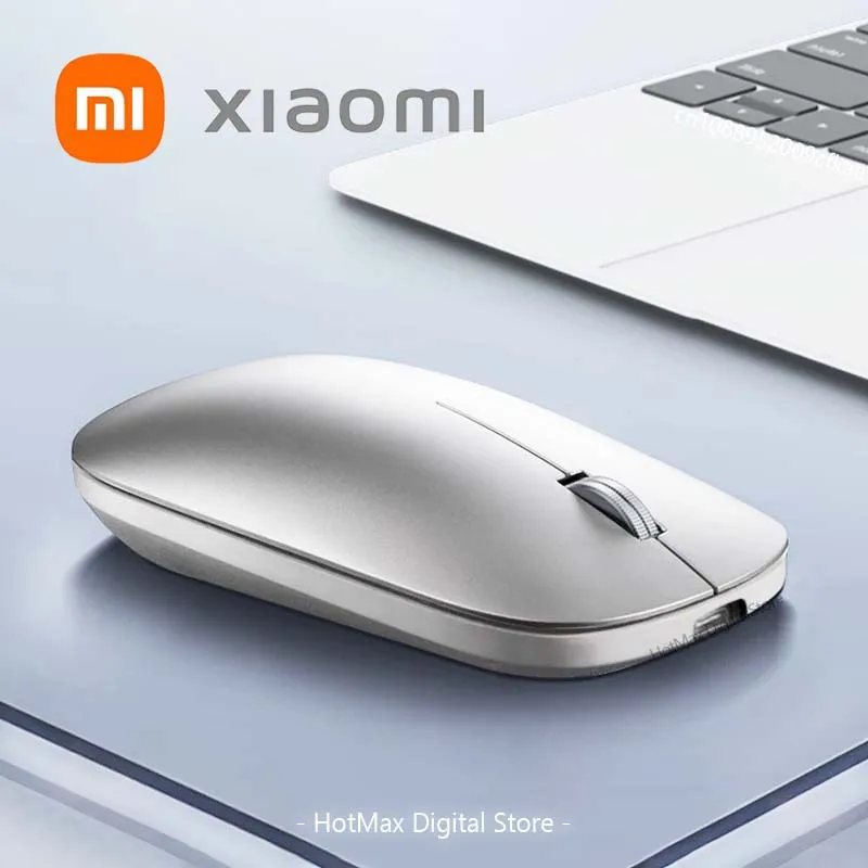샤오미 블루투스 무선 마우스, 듀얼 모드 DPI 조정 가능, 2.4G C타입 충전식, 무음, 인체 공학적 모란디, 휴대용 오피스 마우스