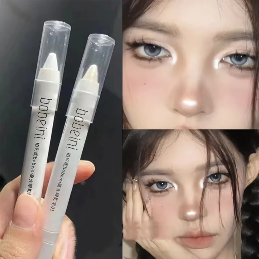 하이라이터,브라이트닝,누에펜,진주빛,매트,버스트 아이섀도우 펜슬,메이크업,아이 메이크업,오래 지속되는 진주빛 스틱