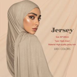 프리미엄 모달 코튼 저지 Hijab 스카프 긴 이슬람 목도리 일반 소프트 터번 타이 헤드 랩 여성용 아프리카 머리띠 170x60cm