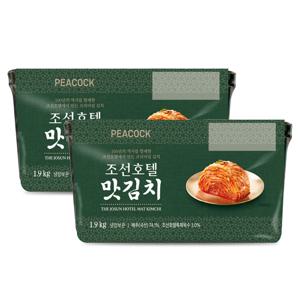 피코크 조선호텔 맛김치 1.9kg  2팩 총3.8kg