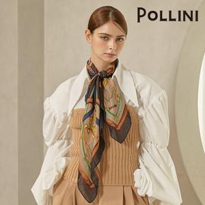 이태리직수입★폴리니 24FW 러브 홀스빗 울실크 숄스카프