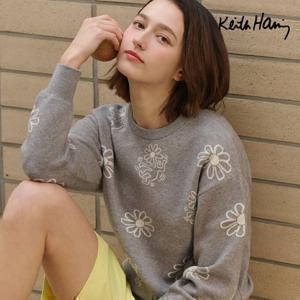 [최초가89,900] 키스해링 25SS 수플레 자카드 니트 3종 여성