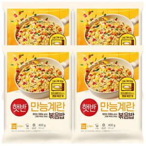 CJ 햇반 쿡반 만능 계란 볶음밥 400g x 4개 / 냉동식품 즉석밥 간편식 (리뉴얼 햇반 만능계란볶음밥 400g)