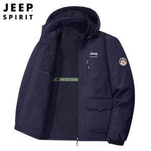 지프스피릿 JEEP SPIRIT 남성용 가을 겨울 기모안감 캐주얼 후드집업 점퍼 2870