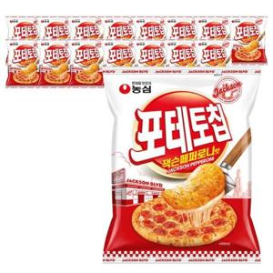 농심 포테토칩 잭슨페퍼로니맛 50g x 16봉