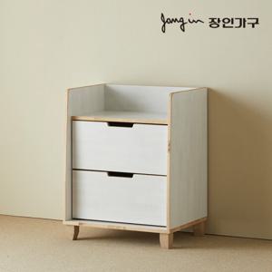 장인가구 원더 미니 원목 2단 서랍장 침대 협탁 600