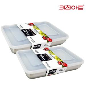 키친아트 일품 스텐 냉동용기 3호-590ML-2개