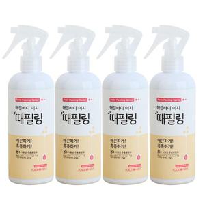 (4개)푸드어홀릭 매끈바디 이지 때필링 300ml /바디스크럽 각질제거