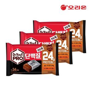 오리온 닥터유 프로 단백질바 한입쏙(약34개입, 총420g) x 3개