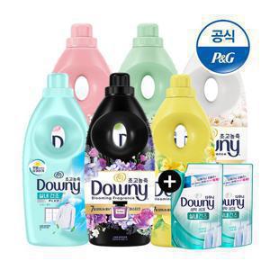 다우니 초고농축 섬유유연제 향수컬렉션 1Lx6개 +200ml 3개