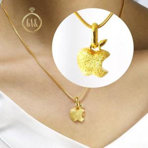 24k순금 애플 사과 목걸이 메달 펜던트 3.75g