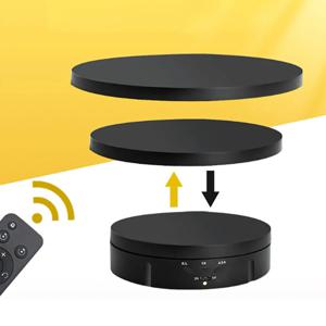 3 in 1 전기 턴테이블 360 °   회전 디스플레이 사진 턴테이블 USB 충전 보석 신발 디스플레이 스탠드 촬영 소품