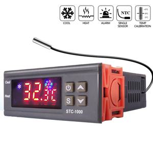 STC-1000 온도 컨트롤러 온도 조절기 온도 조절기 인큐베이터 릴레이 양조 인큐베이터 히터 쿨러 12V 24V 220V