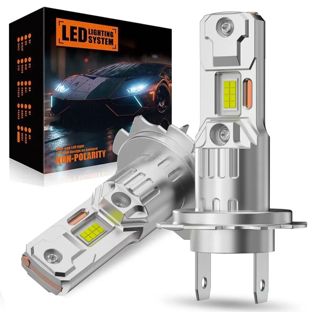 22000LM H7 LED 헤드 라이트 전구 미니 Canbus H7 16pcs 3570 CSP 칩 구리 튜브 자동 다이오드 램프 6500K 12V 자동차 전조등