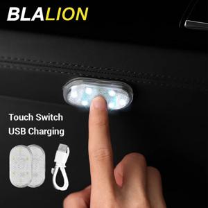 SEAMETAL 자동차 LED 터치 조명 무선 자동차 독서 램프 미니 USB 충전 인테리어 조명 자동차 도어 발 트렁크 보관함
