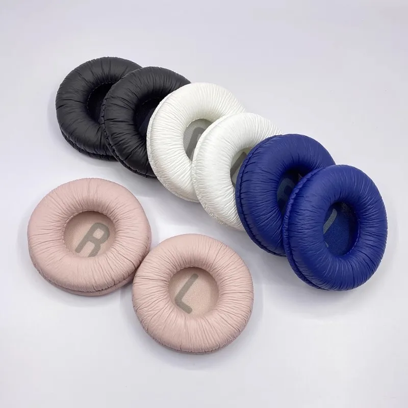 JBL T450 T500BT Tune600BTNC 용 70mm 가죽 이어 패드 블랙 폼 패드 7cm 헤드폰 스폰지 커버 이어 패드 쿠션 교체