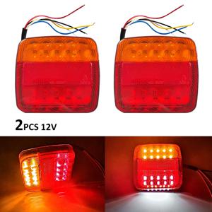 1 쌍 12V 26LED 트럭 후면 테일 라이트 LED 방향 지시등 자동차 ATV RV 트레일러에 대 한 방수 브레이크 라이트