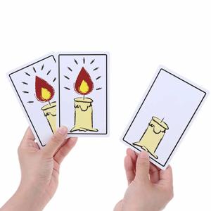 1 세트 재조명 양초 매직 카드 매직 트릭 매직 소품 놀라운 새로운 매직 장난감 재미 있은 장난감