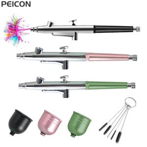 페인팅 모델링을 위한 에어 브러시 미니 스프레이건, 공예 페인트 스프레이건, 0.3mm 노즐, 휴대용 에어 브러시 스프레이건, 청소 키트 포함