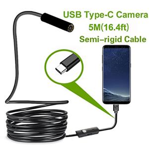 안드로이드 Type-C USB 내시경 카메라 7mm 하드 케이블 미니 카메라 PC 안드로이드 전화 내시경 파이프 유형 C 내시경 검사
