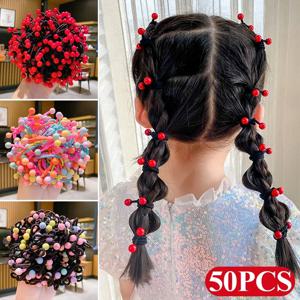 레드 체리 베이비 헤어 밴드 귀여운 소녀 탄성 포니 테일 홀더 넥타이 Heaband Kids Headwear Ropes Scrunchie 헤어 액세서리