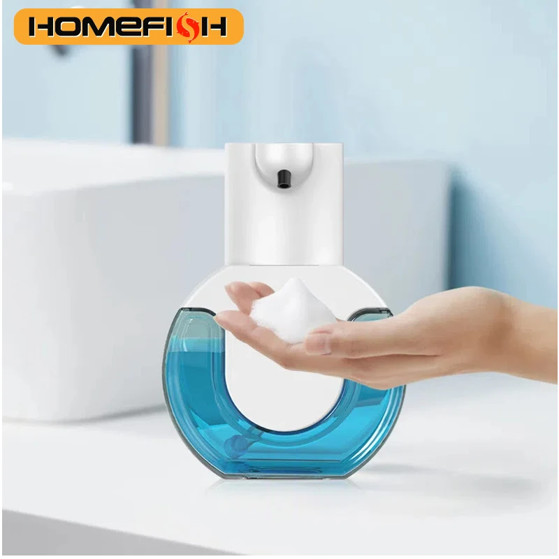 Homefish 스마트 비누 디스펜서 420ml 터치리스 모션 센서 세척 손 장치 벽걸이 형 액체 비누 디스펜서