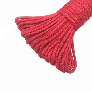4 크기 Dia.4mm 7 스탠드 코어 생존을위한 Paracord 낙하산 코드 매는 밧줄 캠핑 등산 캠핑 로프 하이킹 빨랫줄