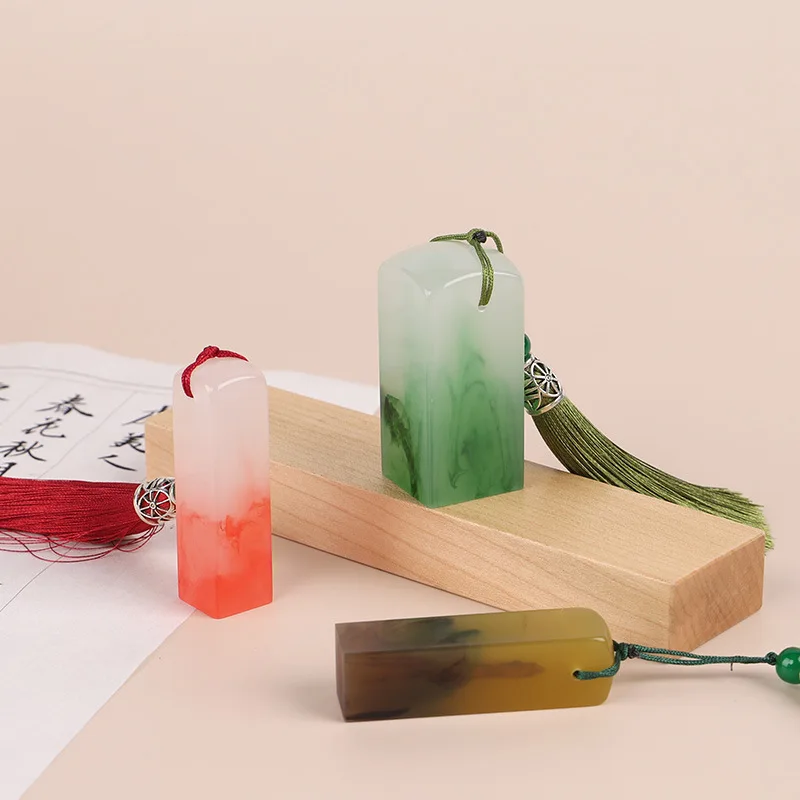 스탬프 조각 도장 빈 송진 도장 조각 재료, 초보자 절묘한 그림, 서예 이름 도장, DIY 펜던트 스탬프