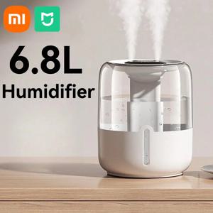 샤오미 미지아 대용량 가습기, USB 더블 스프레이, 저소음, 가정 침실 사무실 야간 조명, 에센셜 오일 디퓨저, 6.8L
