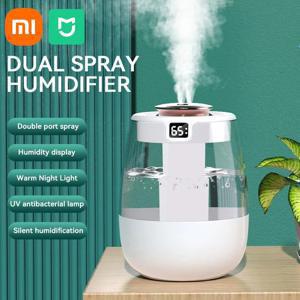 Xiaomi MIJIA 가습기 1300ML 아로마 가습기 더블 스프레이 포트 에센셜 오일 디퓨저 USB 홈 오피스 용 라이트 포함