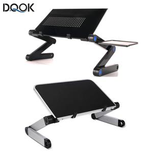 조정 가능한 노트북 책상 스탠드 휴대용 알루미늄 인체 공학적 Lapdesk TV 침대 소파 PC 노트북 테이블 책상 스탠드 마우스 패드