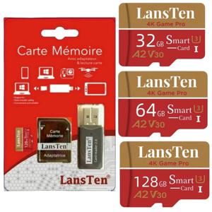 AMZWN 마이크로 TF/SD 카드 클래스 10 메모리 카드 소용량 용량 32GB 64GB 128GB 256GB 카메라, 휴대폰에 적합