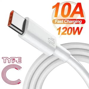 10A USB 유형 C 케이블 120W USBA-USB C Xiaomi 용 고속 충전 와이어 Samsung Huawei iPhone 빠른 충전 USB C 충전기 데이터 코드