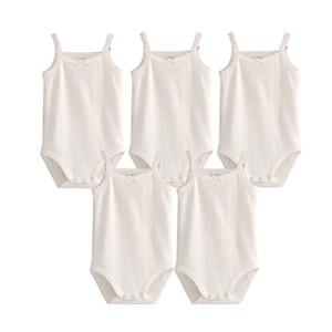 아기 면화 민소매 Rompers 옷 0-12-36M 신생아 유아 어린이 원피스 바디 슈트 어린이를위한 여름 복장 2023