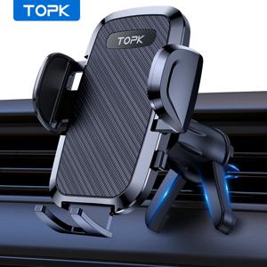 TOPK 범용 자동차 브래킷, 중력 자동차 전화 거치대, 자동차 에어 벤트 클립 마운트, 휴대폰 거치대, 모든 휴대폰용 휴대폰 스탠드