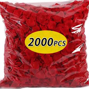 2000/100Pcs 인공 가짜 장미 꽃잎 발렌타인 데이 웨딩 파티 로맨틱 장식에 대 한 다채로운 시뮬레이션 실크 장미 꽃잎