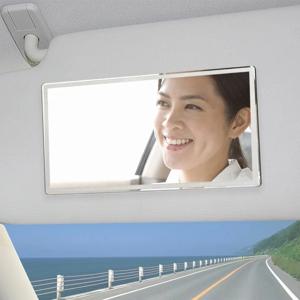 휴대용 자동차 화장 거울 범용 자동차 인테리어 거울 자동 차양 바이저 HD 거울 자동차 스타일링 스테인레스 스틸