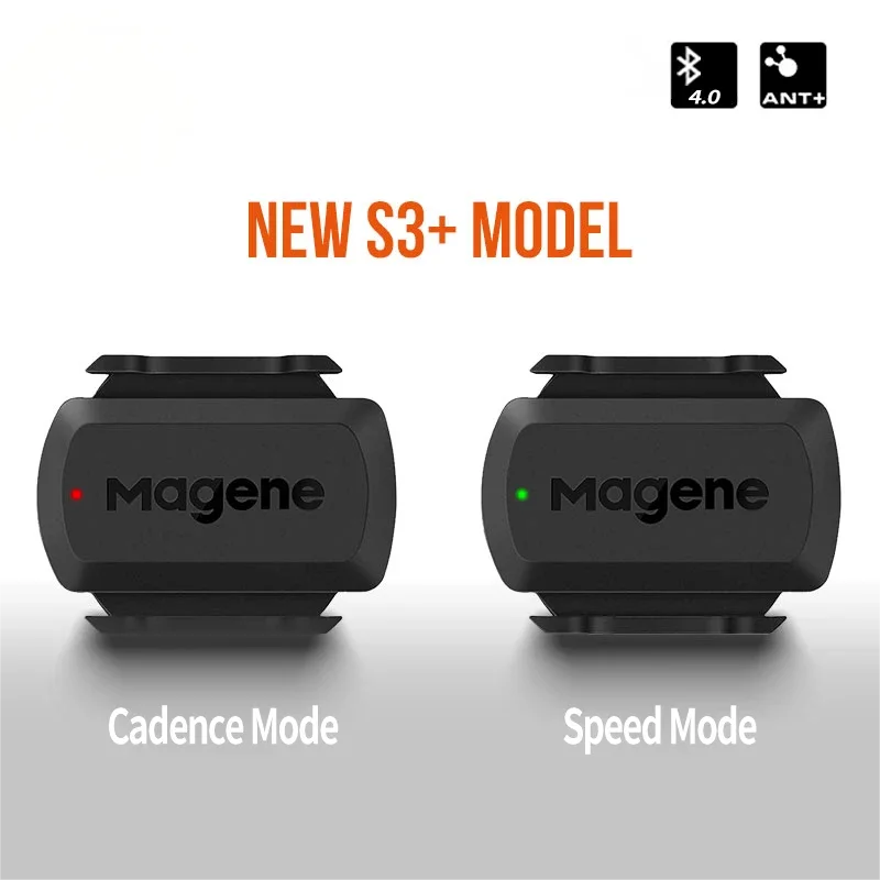 Magene S3 + 속도 케이던스 센서 ANT Bluetooth 컴퓨터 속도계 WahooOnelap Zwift와 호환되는 듀얼 센서 자전거 액세서리