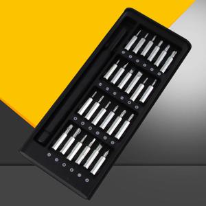 25 In 1 정밀 드라이버 세트 24 Pcs Torx 드라이버 비트가있는 미니 자기 iPhone/PC/Came 용 소형 수리 핸드 툴 키트