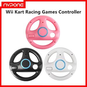 Nintendo Wii 리모컨 용 스티어링 휠 Mario Kart 레이싱 게임 블랙 화이트 레이싱 휠 플라스틱 혁신적인 흥미로운
