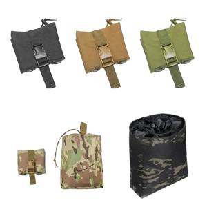 작은 허리 가방 접이식 몰리 전술 잡지 덤프 드롭 파우치 사냥 Airsoft 탄약 EDC 도구 가방 접이식 유틸리티 복구