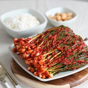 셰프애찬 매콤 알싸한 국산 파김치 1kg/팩