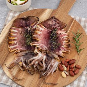 [물맛남] 적절히 말린 촉촉 반건조오징어 10미(700g~800g)