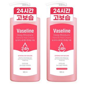 바세린24h 고보습 핸드크림 대용량 500ml 2개입 세트 / 선물세트
