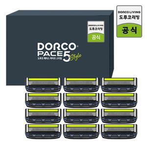 ★적립금사용가능★ 도루코 페이스5스타일 면도날 12입세트 /5중날