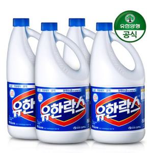 ★적립금사용가능+시크릿최저가★ 대용량 유한락스 레귤러 8L (2L x 4개)