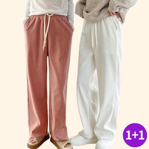 ★패션초특가/1+1★[시노코] 와이드 코듀로이 골덴 밴딩 팬츠