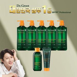 [모발밀도강화] 닥터그루트 밀도케어 프로-샴푸6개+트리트먼트1개
